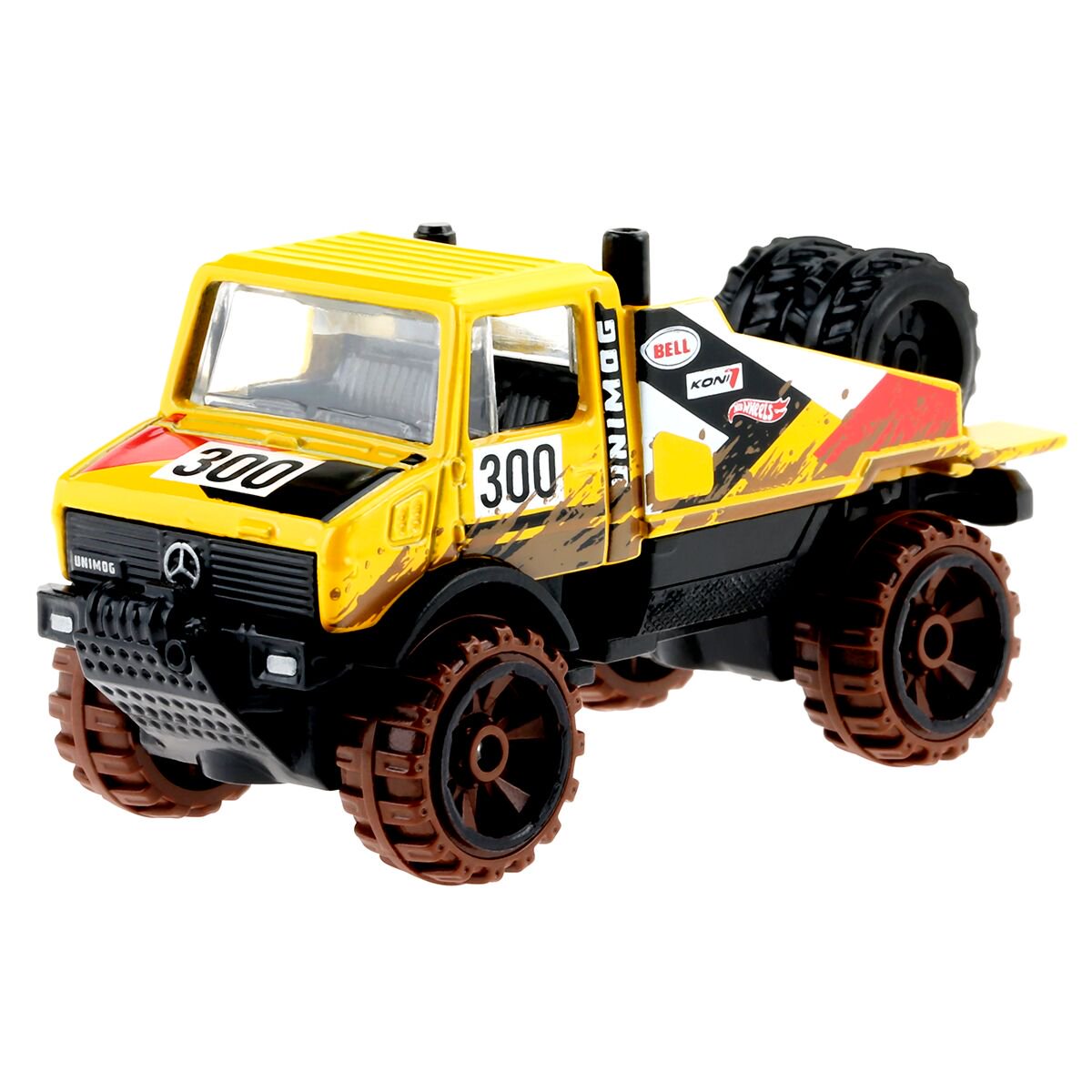 Машинка Hot Wheels Basic Mud Runners​ - Mercedes-Benz Unimog 1300 HFW36/1 купить,NaN