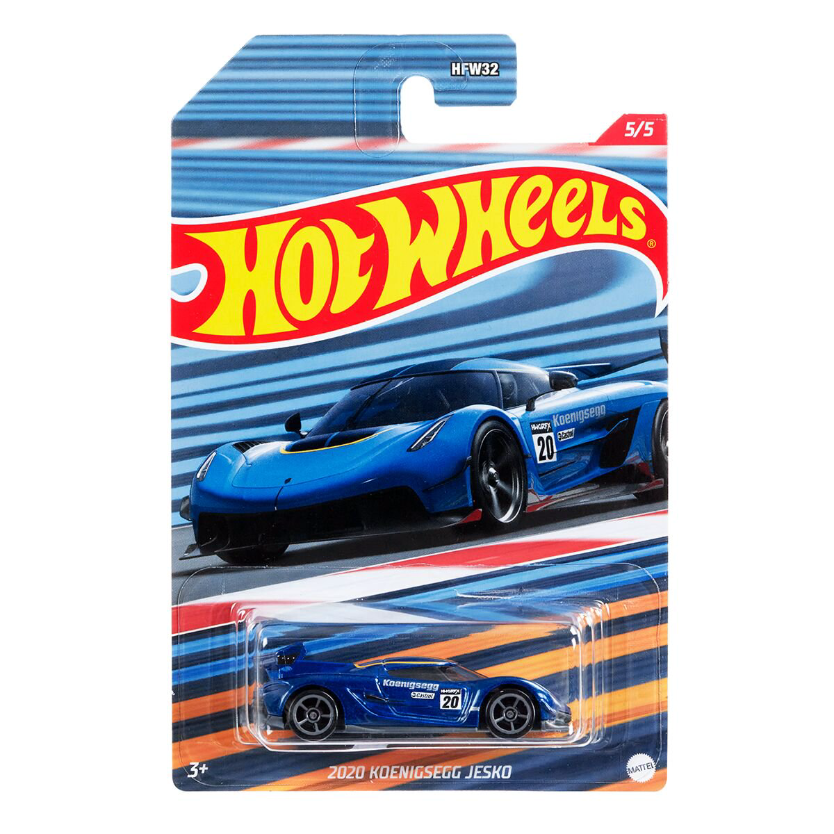 Машинка Hot Wheels Basic Racing Circuit - Koenigsegg Jesko 2020 HFW32/5 купить,NaN