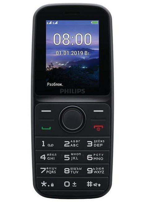 Мобильный телефон Philips E109 Black купить,NaN