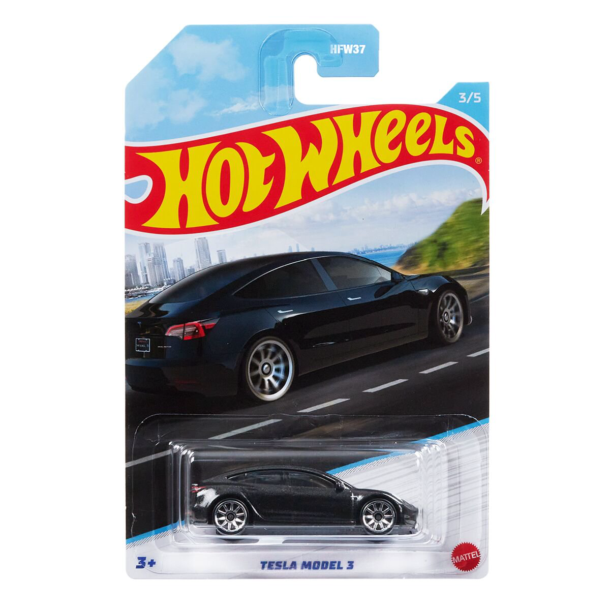 Машинка Hot Wheels Basic Luxury Sedans ​- Tesla Model 3 HFW37/3 купить,NaN