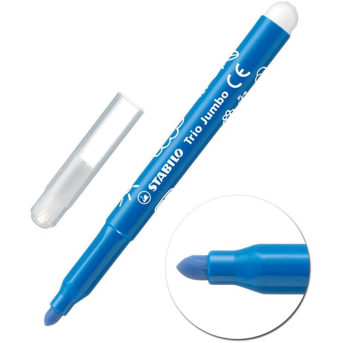 Фломастеры для рисования Stabilo Trio Jumbo 12 шт 12 цв 3 мм картон 380/12 купить,NaN