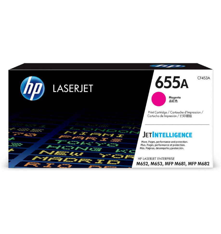 Тонер-картридж HP 655A CF453A пурпурный