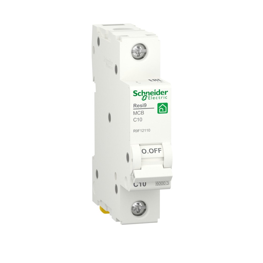 Автоматический выключатель Schneider Electric RESI9 SE С 10А 1P R9F12110 белый купить,NaN