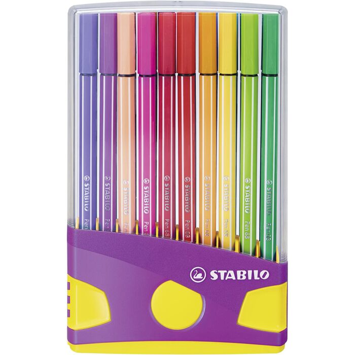 Фломастеры для рисования Stabilo Pen 68 Color Parade 10 шт 10 цв 1 мм пластик 6820-04-02 купить,NaN