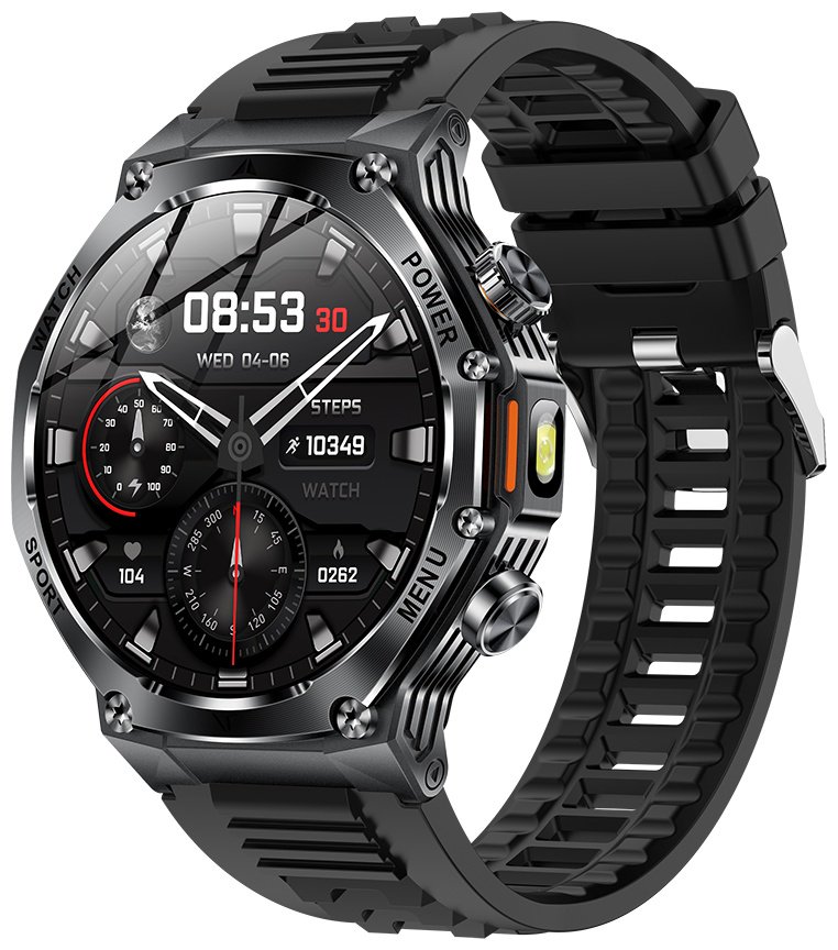 Смарт-часы SNEL Watch RAPTOR 53 мм черный-черный