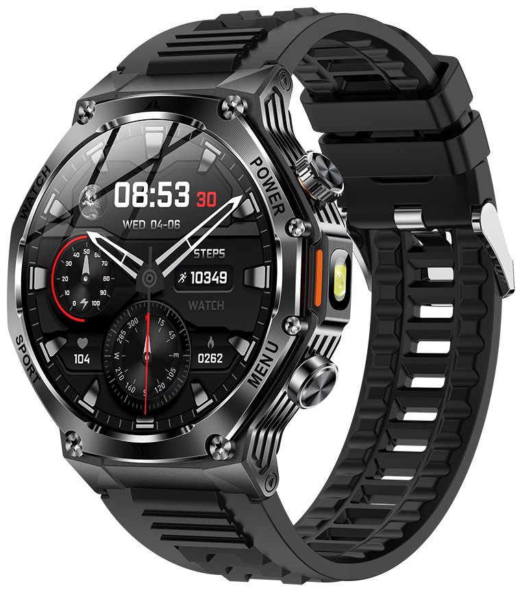 Смарт-часы SNEL Watch RAPTOR 53 мм черный-черный купить,NaN