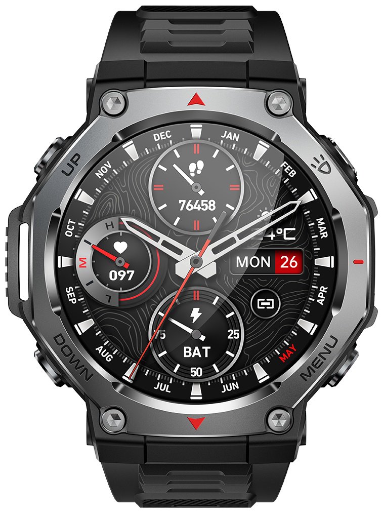 Смарт-часы SNEL Watch DYNAMO 50 мм черный-черный