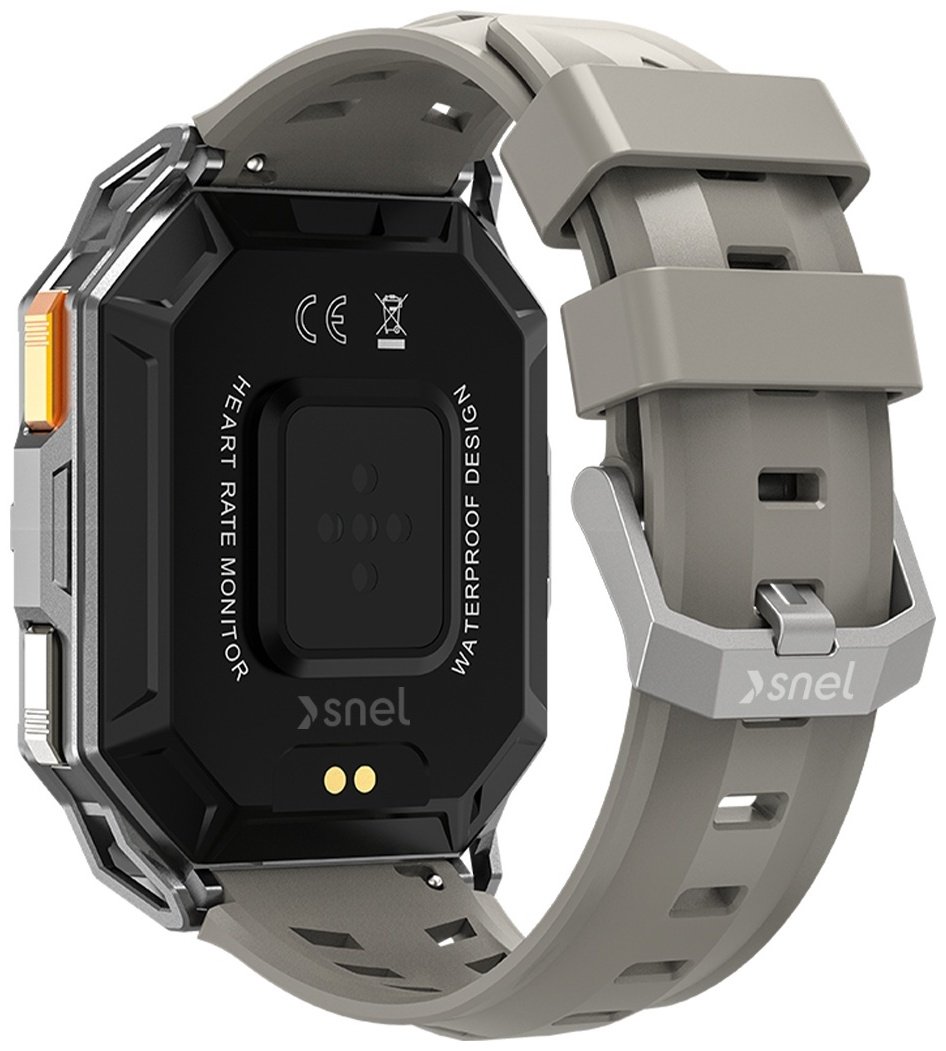 Смарт-часы SNEL Watch EDGE 50 мм серебристый-серый купить,NaN