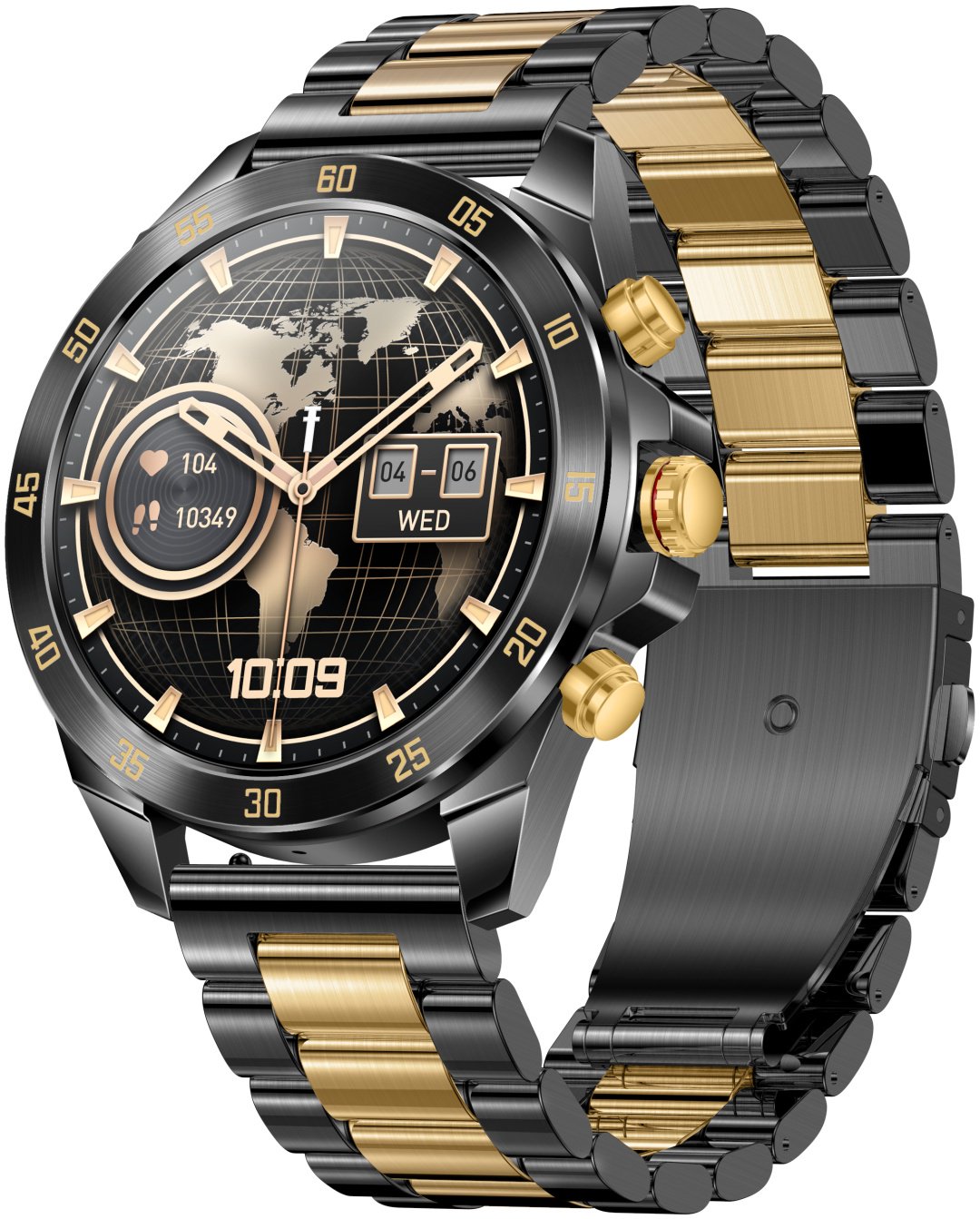 Смарт-часы SNEL Watch ECLIPSE 47 мм черный-золотистый