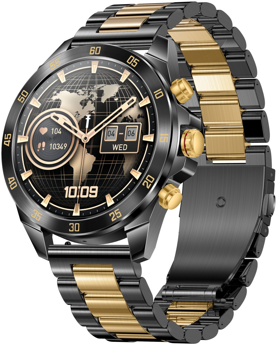 Смарт-часы SNEL Watch ECLIPSE 47 мм черный-золотистый купить,NaN