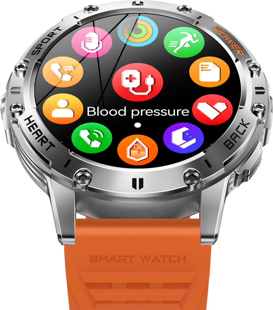 Смарт-часы SNEL Watch IGNITE AURORA 48 мм серебристый-оранжевый купить,NaN