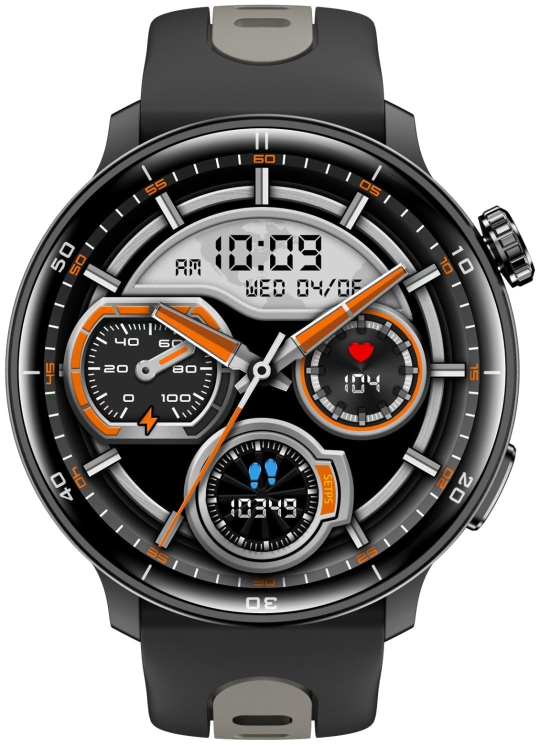 Смарт-часы SNEL Watch PHOENIX 46 мм черный-черный