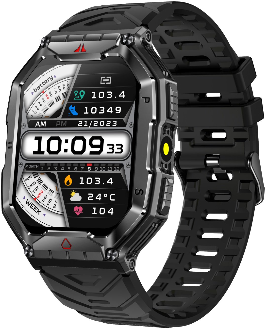 Смарт-часы SNEL Watch TITAN X 45 мм черный-черный купить,NaN