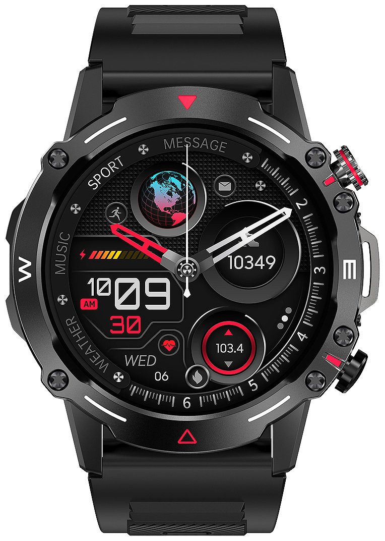 Смарт-часы SNEL Watch CHRONO 49 мм черный-черный