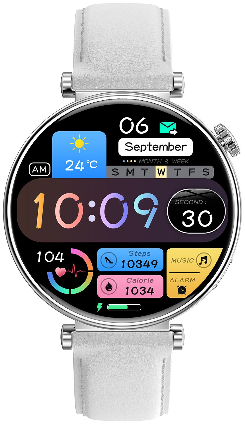 Смарт-часы SNEL Watch PULSE 42 мм серебристый-белый-белый купить,NaN