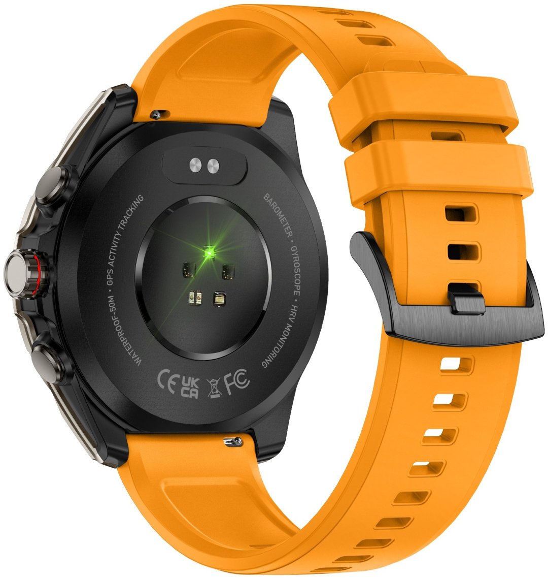 Смарт-часы SNEL Watch MOJAVE 48 мм серебристый-оранжевый