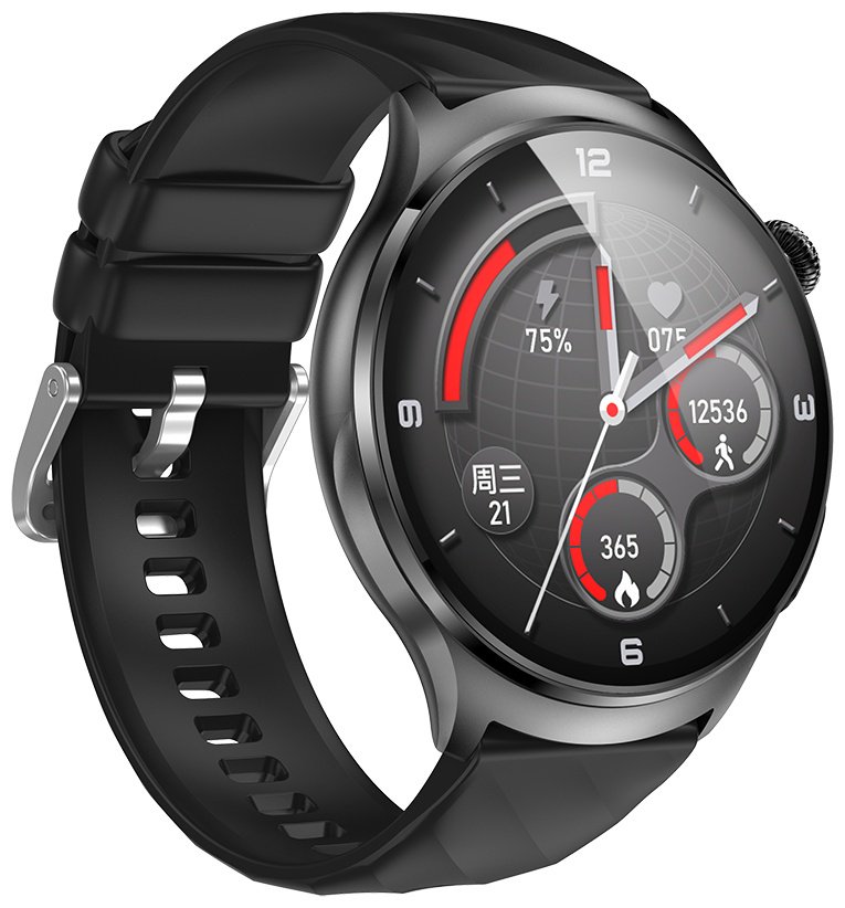 Смарт-часы SNEL Watch TRINITY 48 мм черный-черный