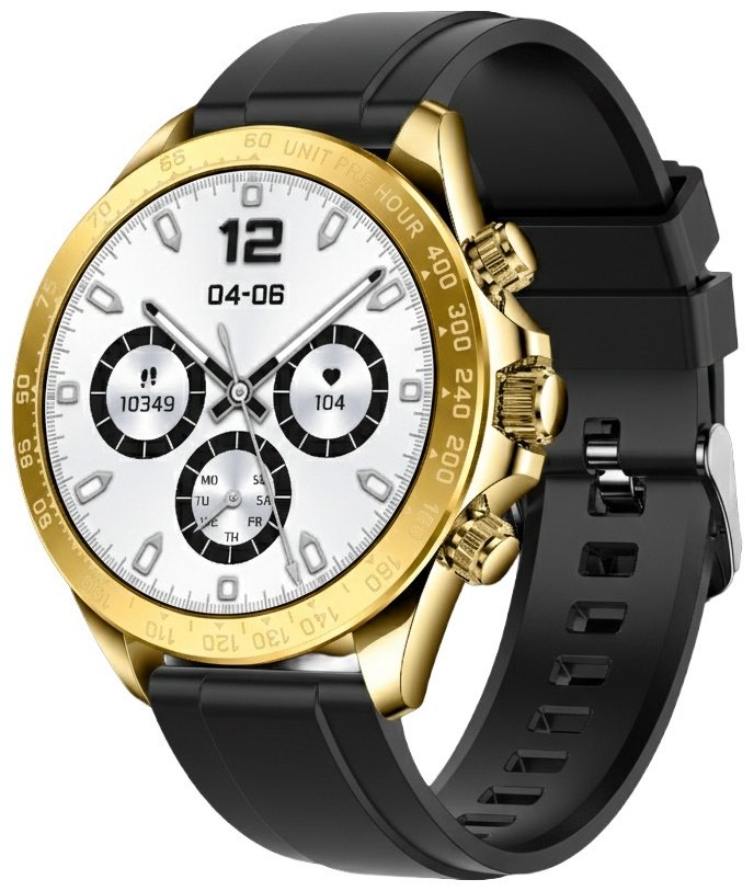 Смарт-часы SNEL Watch DAYTONA 46 мм черный-золотистый-черный
