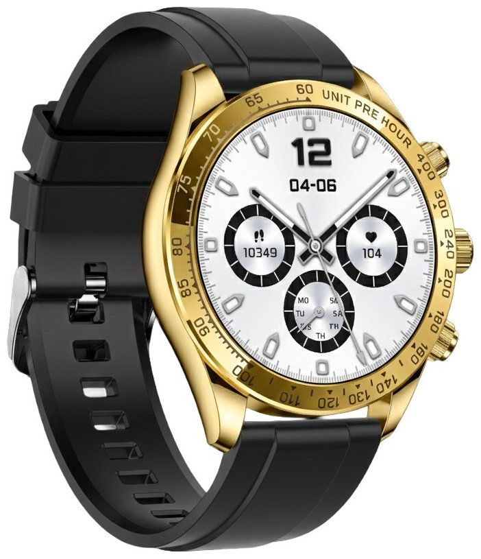 Смарт-часы SNEL Watch DAYTONA 46 мм черный-золотистый-черный