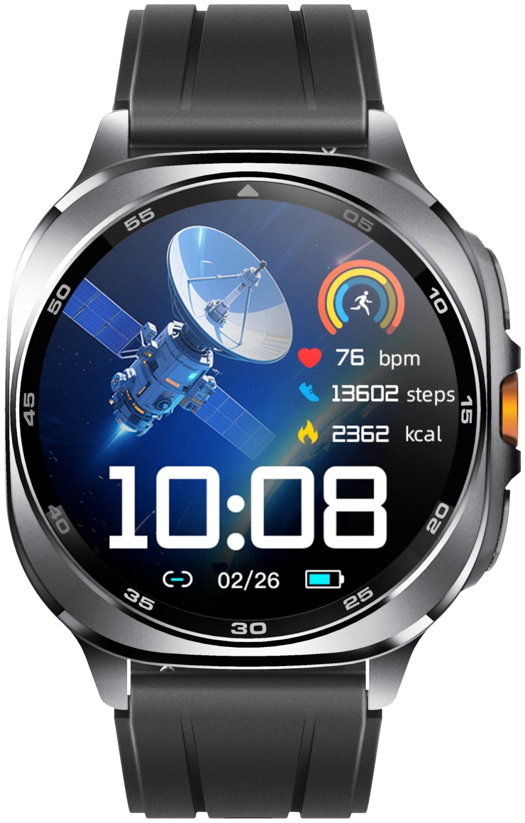 Смарт-часы SNEL Watch FUSION 45 мм черный-черный купить,NaN