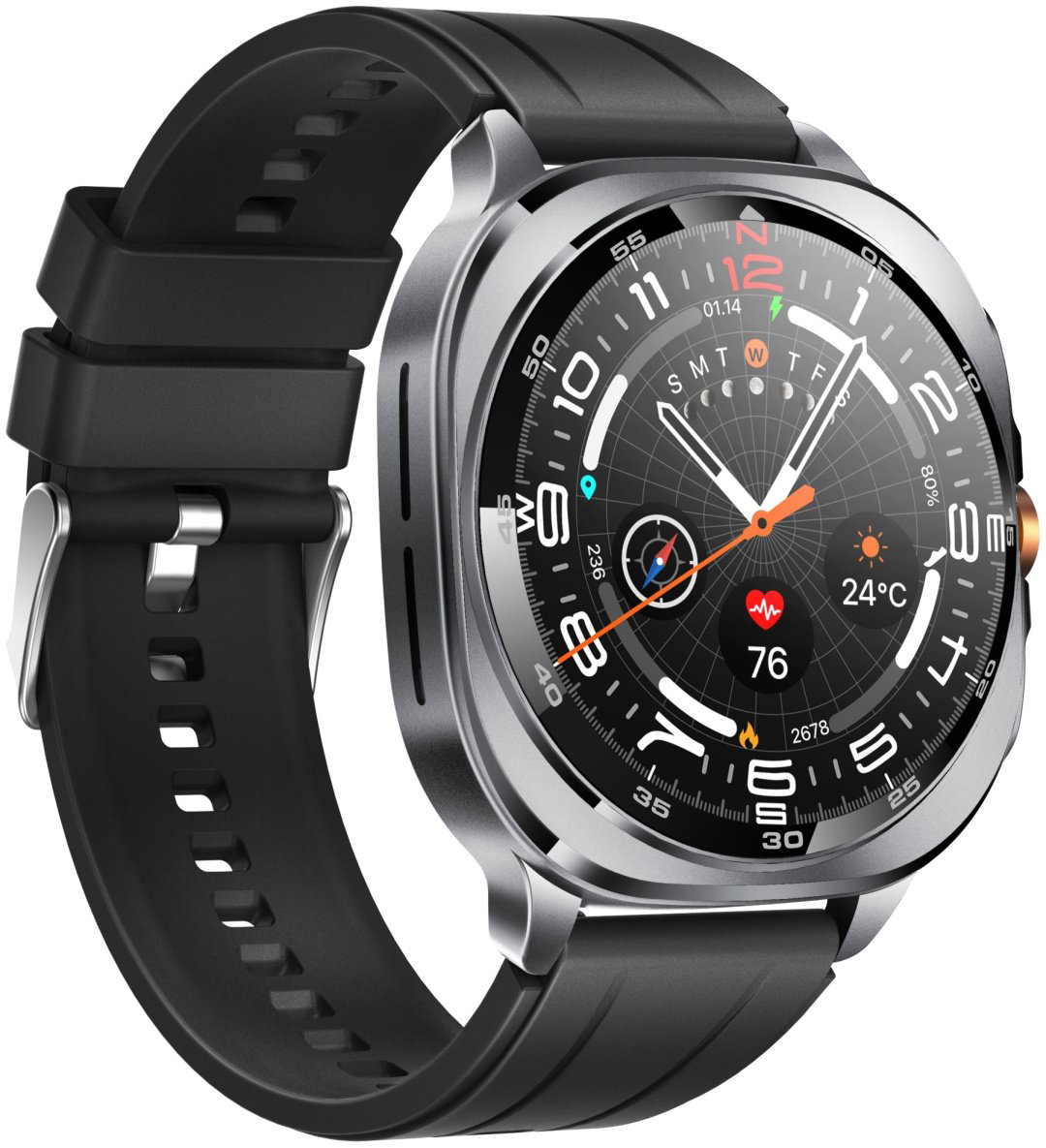 Смарт-часы SNEL Watch FUSION 45 мм черный-черный купить,NaN
