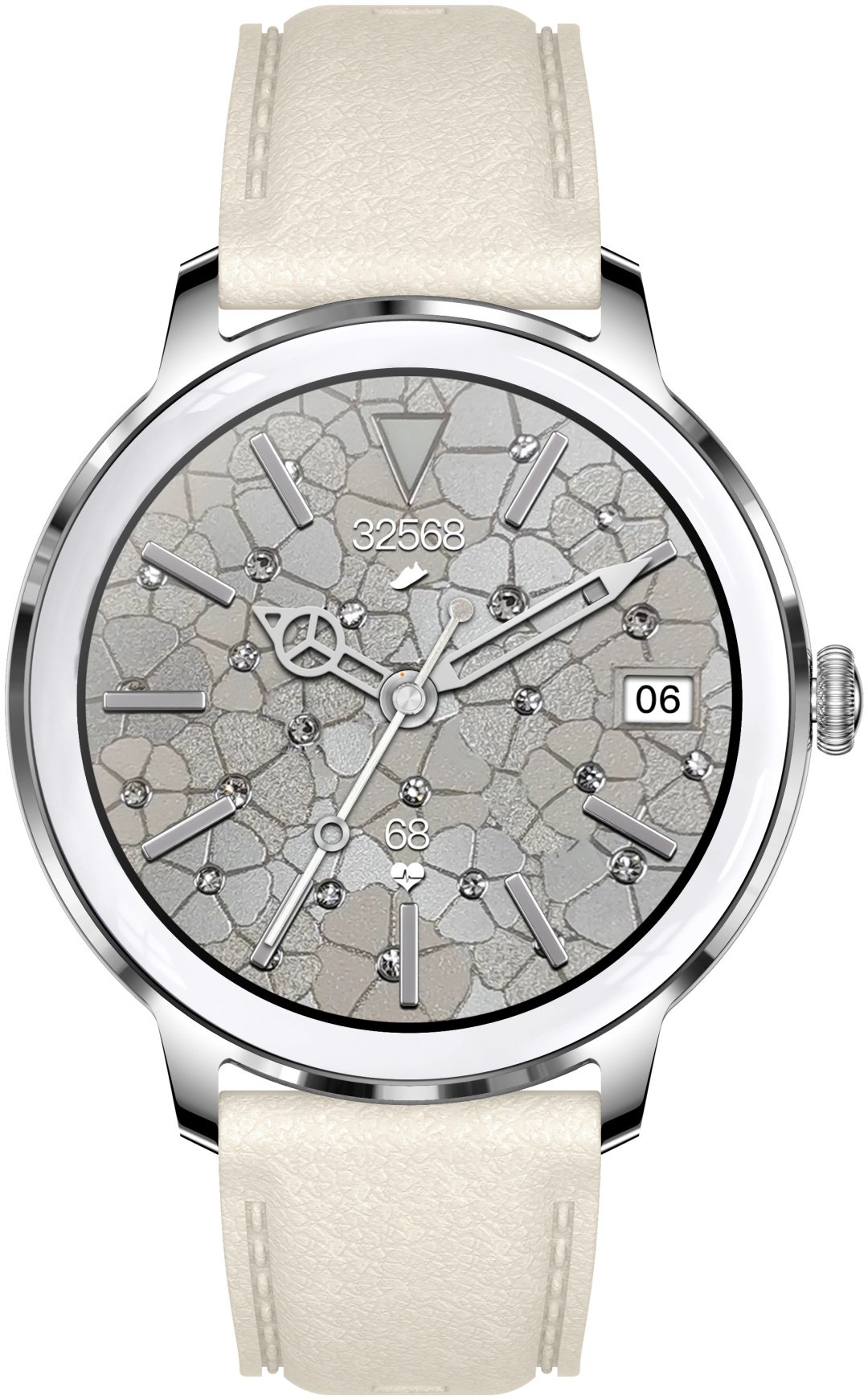 Смарт-часы SNEL Watch SPECTRE 38 мм серебристый-бежевый купить,NaN