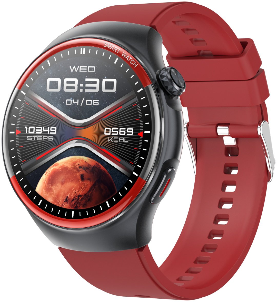 Смарт-часы SNEL Watch IMPERIAL 49 мм черный-красный-красный