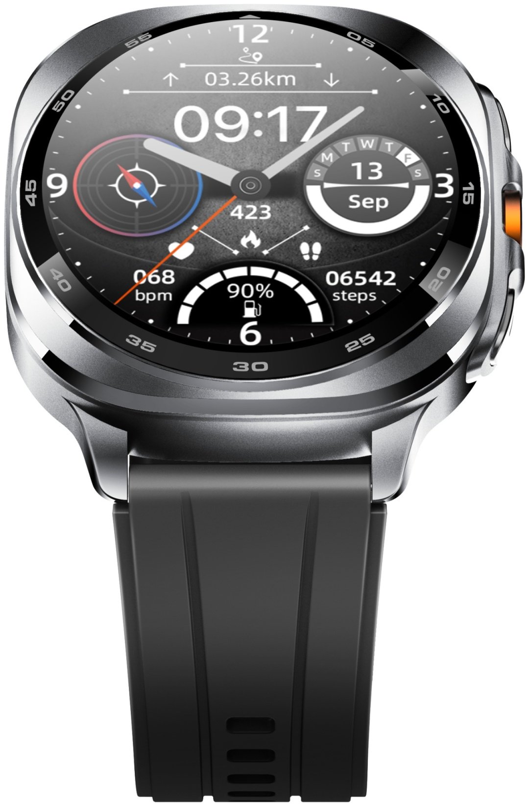 Смарт-часы SNEL Watch FUSION 45 мм черный-черный