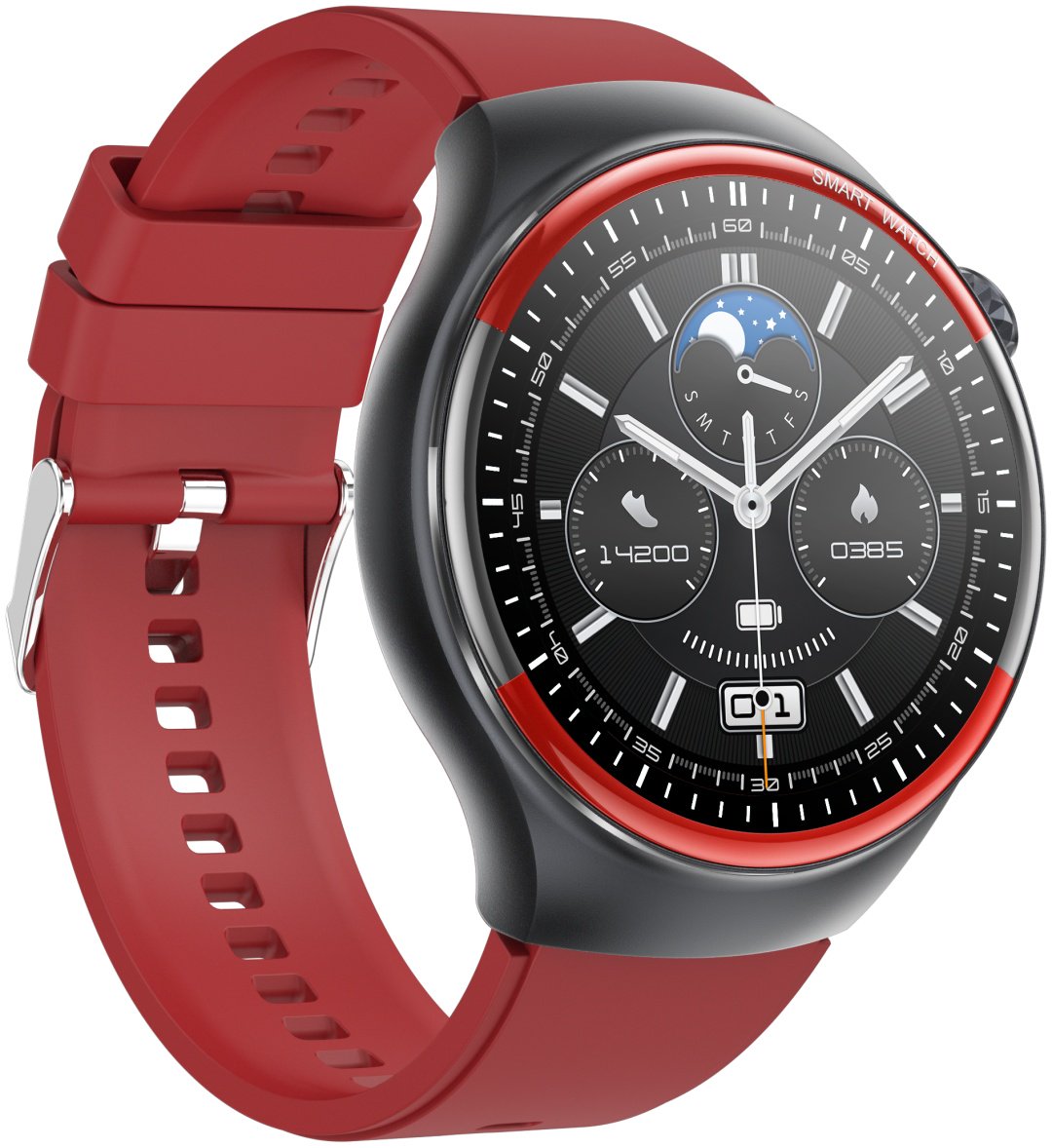 Смарт-часы SNEL Watch IMPERIAL 49 мм черный-красный-красный купить,NaN