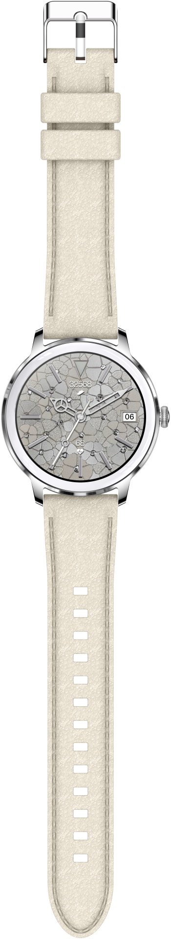 Смарт-часы SNEL Watch SPECTRE 38 мм серебристый-бежевый купить,NaN