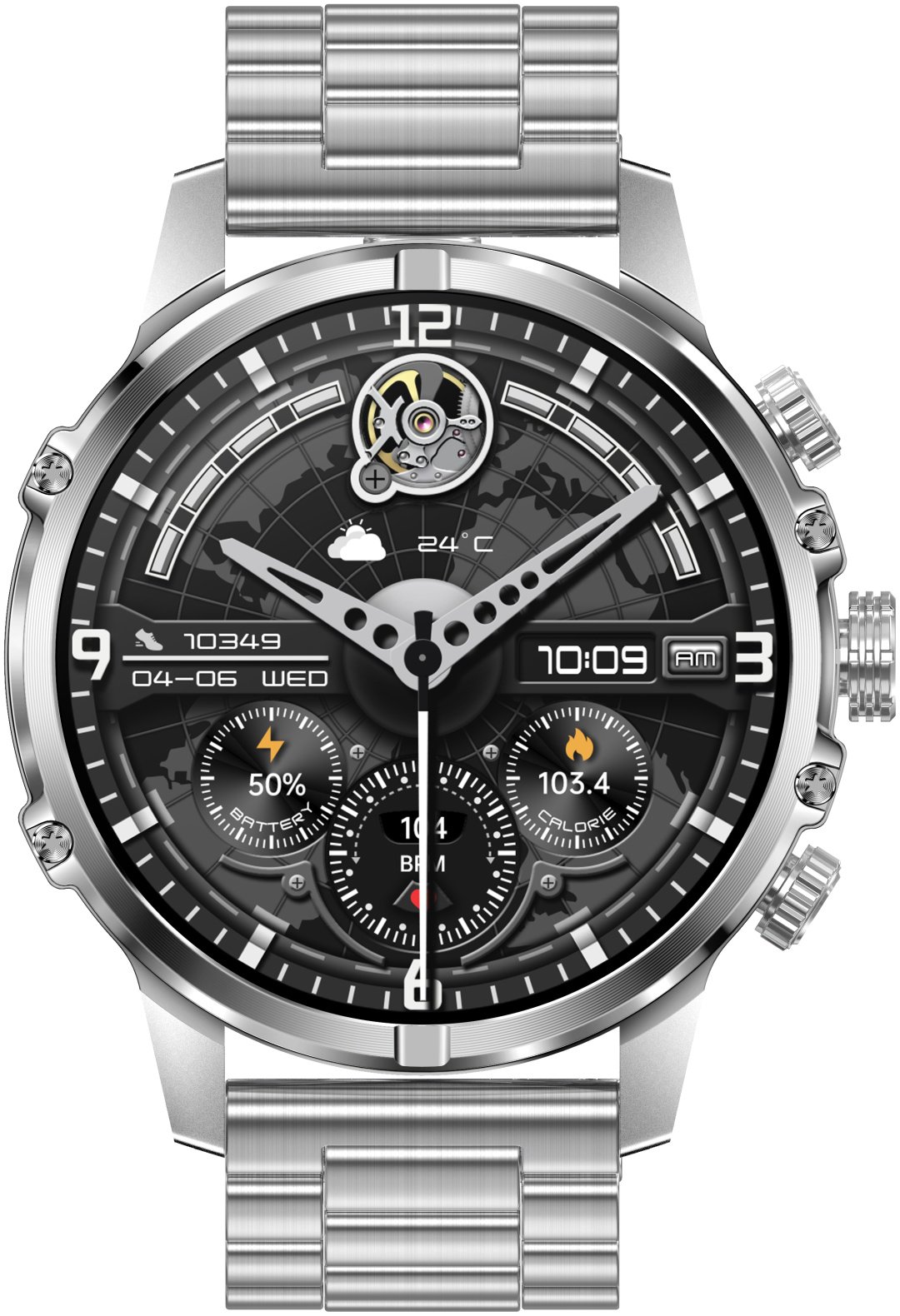 Смарт-часы SNEL Watch OMEGA 51 мм серебристый-серебристый купить,NaN