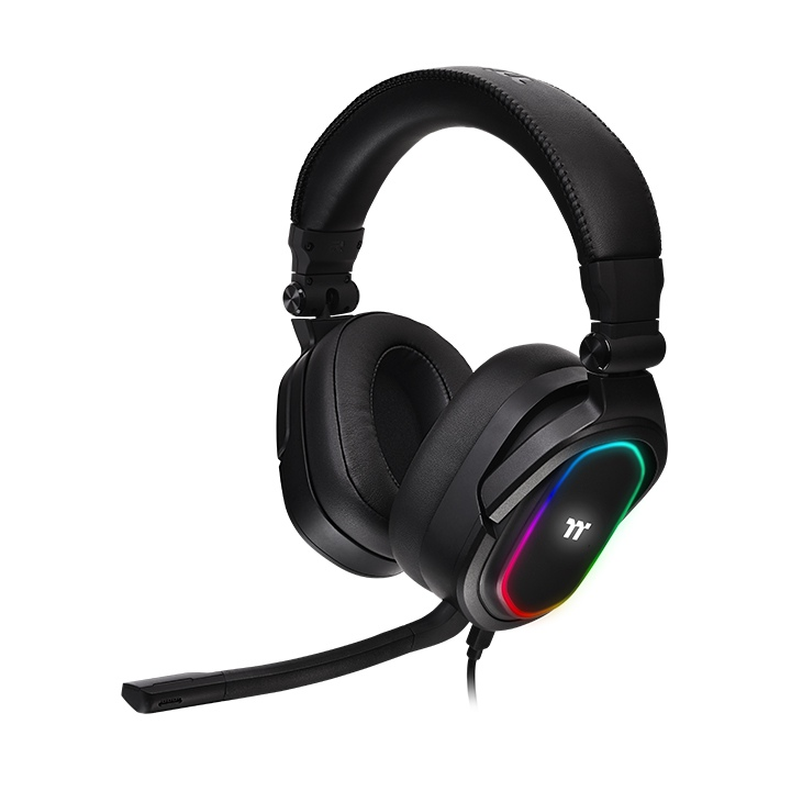 Наушники Thermaltake Argent H5 RGB 7.1 GHT-THF-DIECBK-31 черные купить,NaN