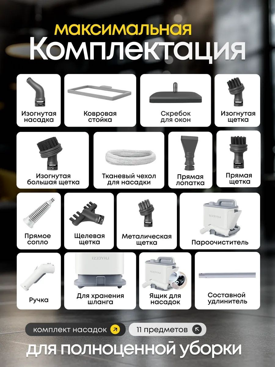 Пароочиститель Yili YLM1002 белый купить,NaN