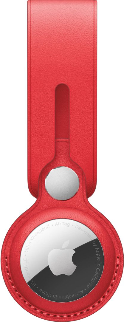 Чехол Apple для AirTag Leather Loop MK0V3ZM/A красный купить,NaN