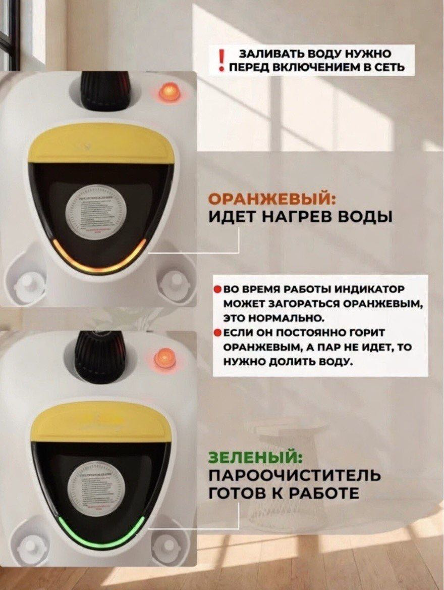 Пароочиститель Yili YL-8645 белый