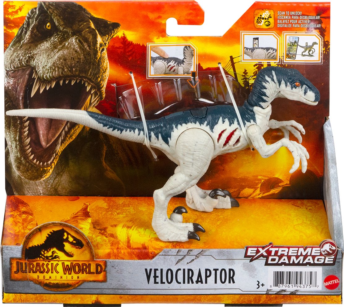 Фигурка Jurassic World Dominion - Велоцираптор GWN13/GWN14 17см купить,NaN