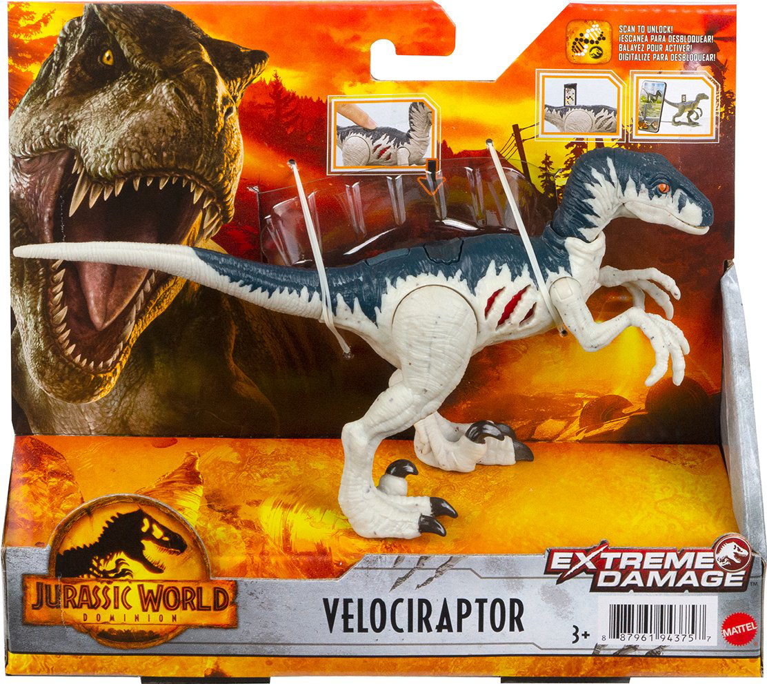 Фигурка Jurassic World Dominion - Велоцираптор GWN13/GWN14 17см купить,NaN
