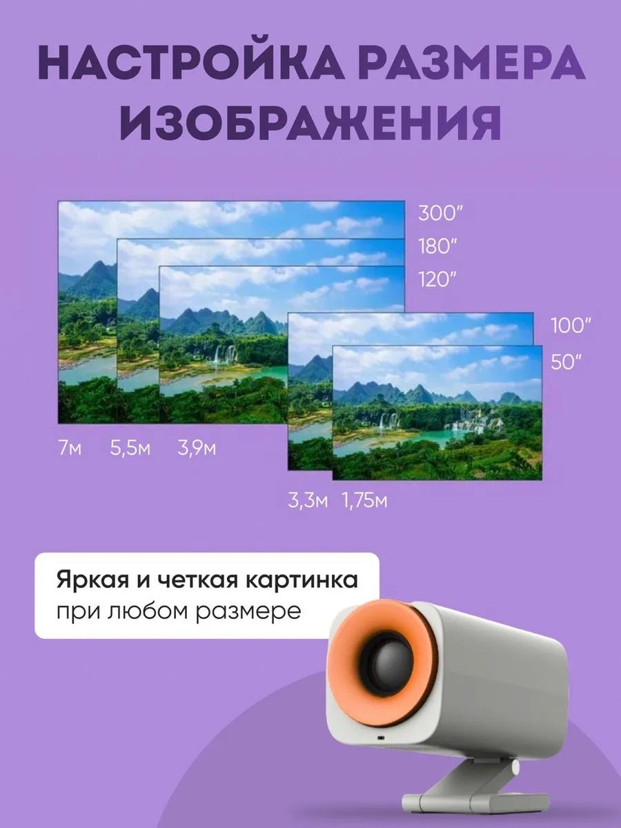 Проектор Yili HY400 Pro белый купить,NaN