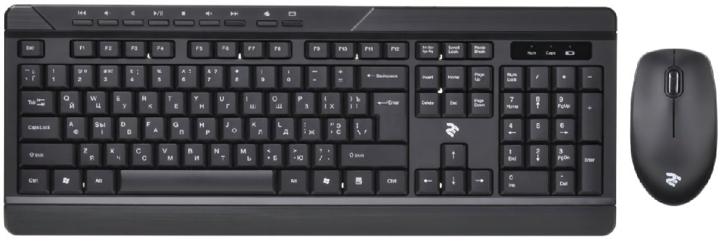 Клавиатура+мышь 2E MK410 WL черная