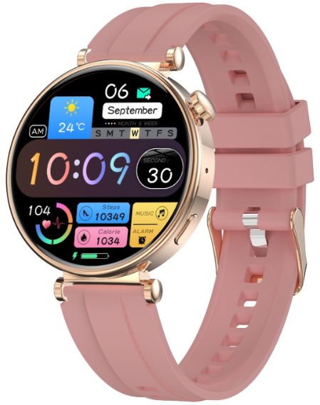 Смарт-часы SNEL Watch Pulse 42 мм золотистый-бежевый-розовый