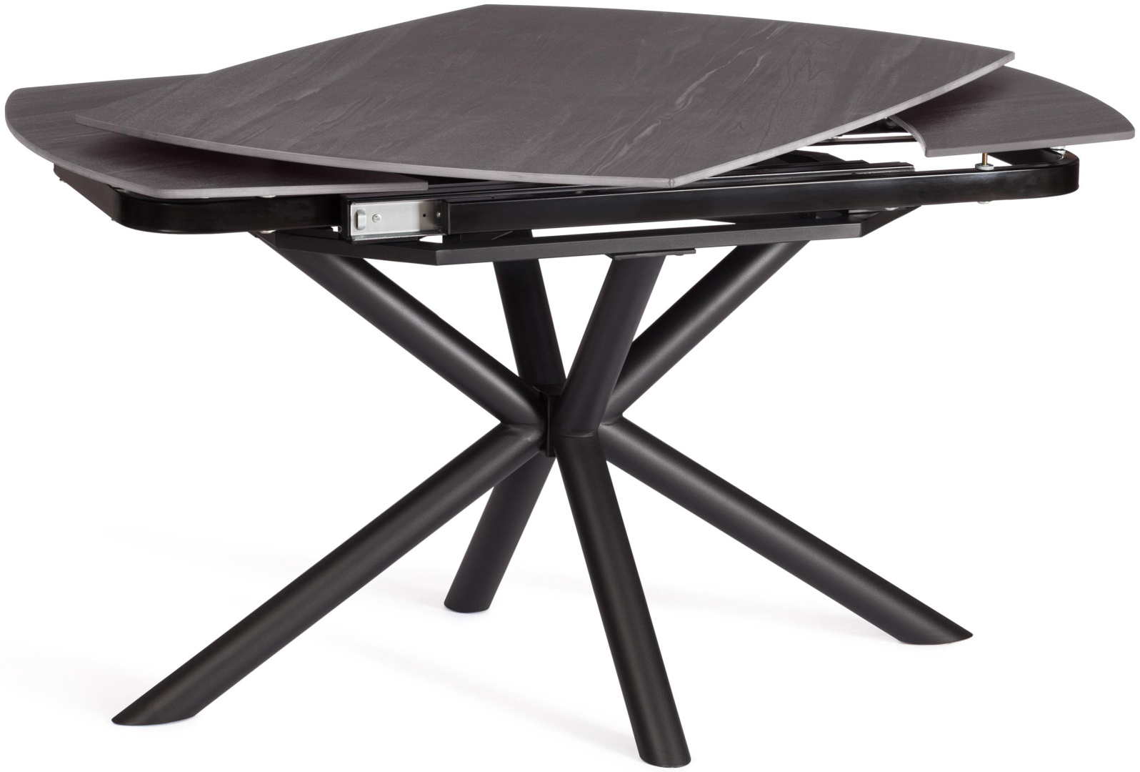 Стол раздвижной Tetchair Винстон 139725130 180х80x75см черно-серый купить,NaN