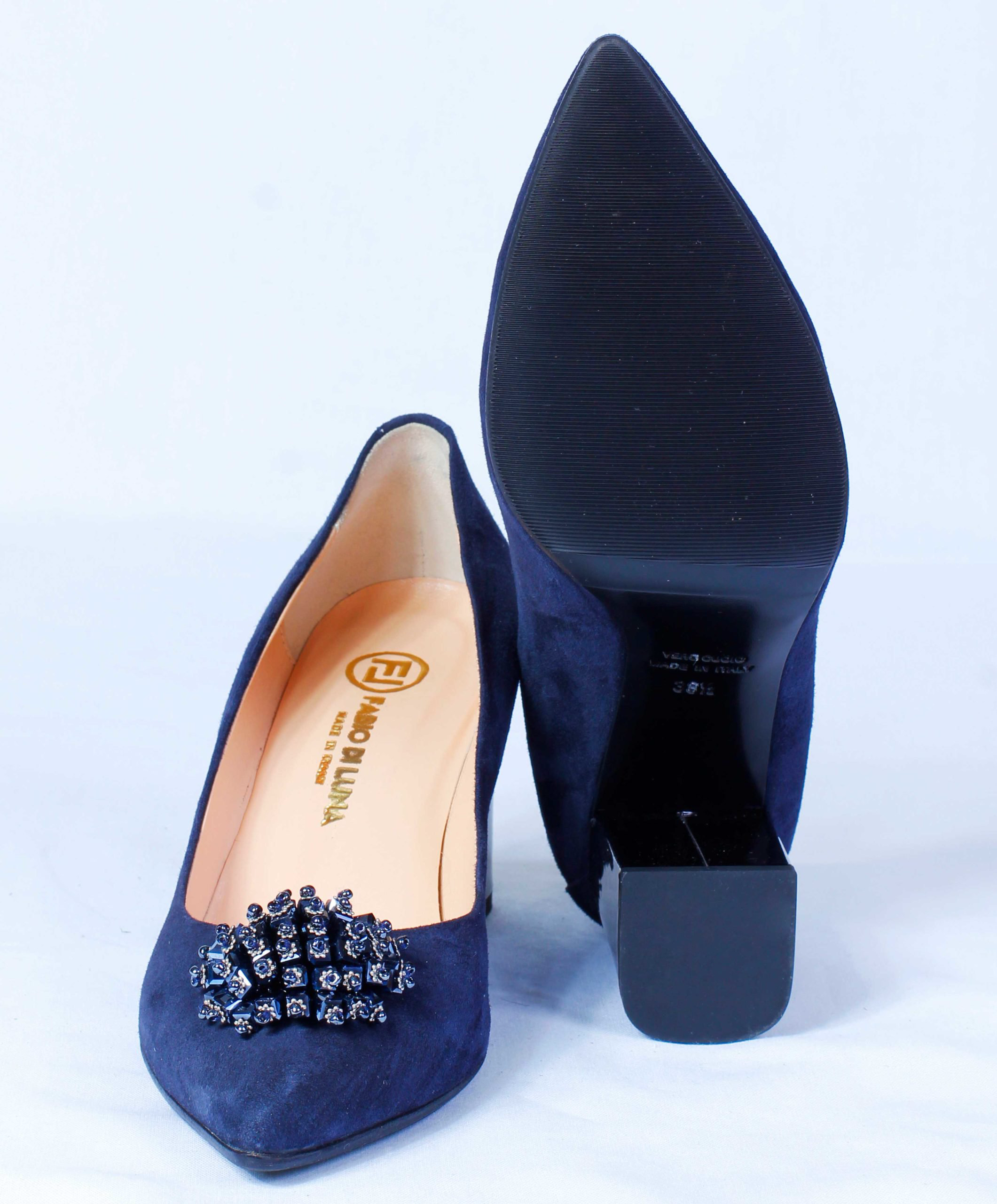 Туфли Fabio Di Luna Camoscio blu vernice nero blue 38,5 купить,NaN