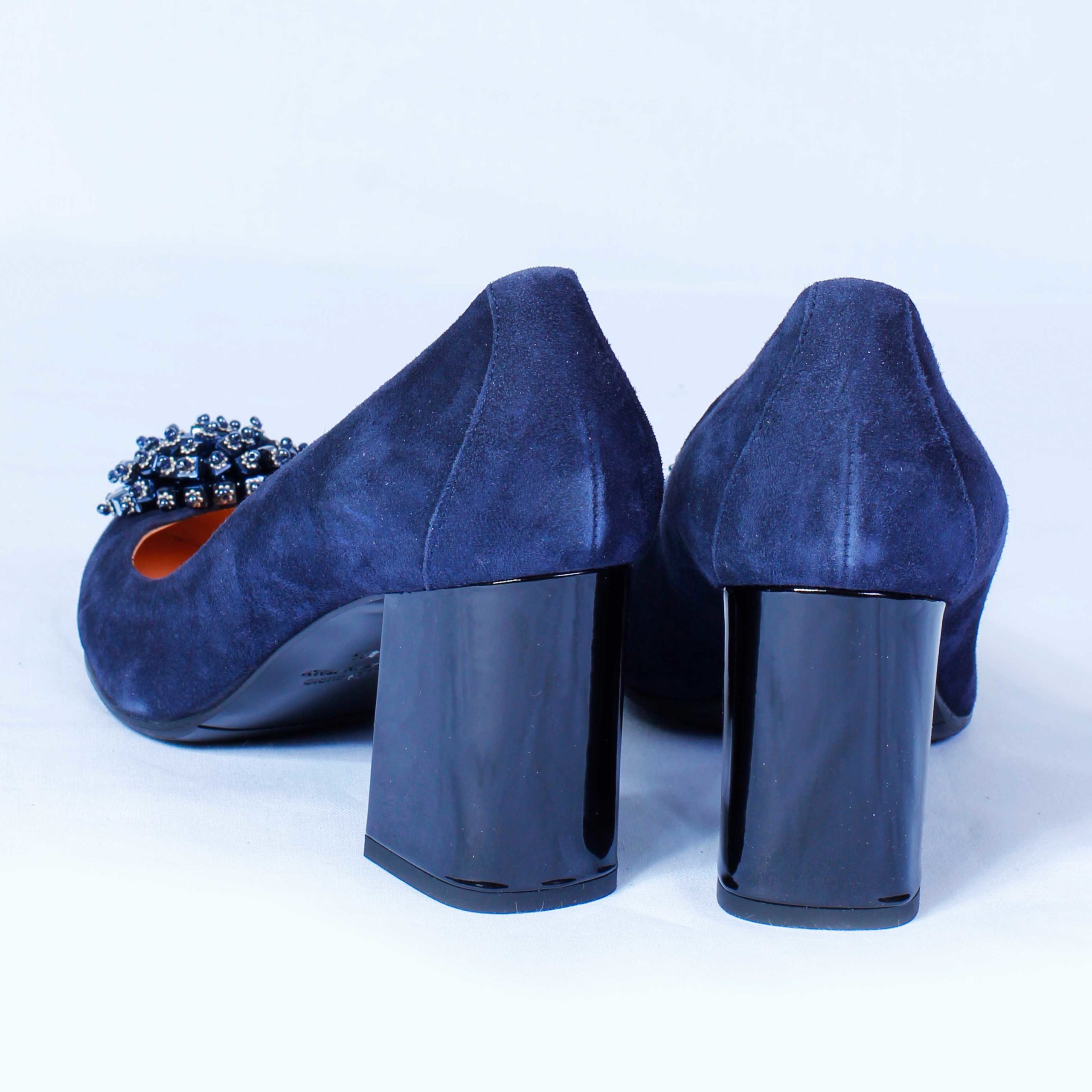 Туфли Fabio Di Luna Camoscio blu vernice nero blue 38,5 купить,NaN