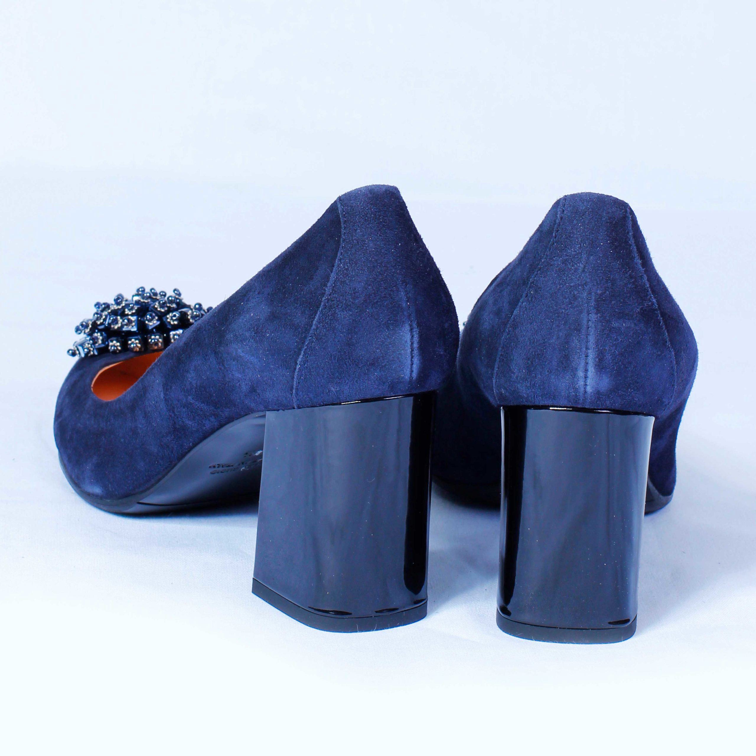 Туфли Fabio Di Luna Camoscio blu vernice nero blue 38,5 купить,NaN