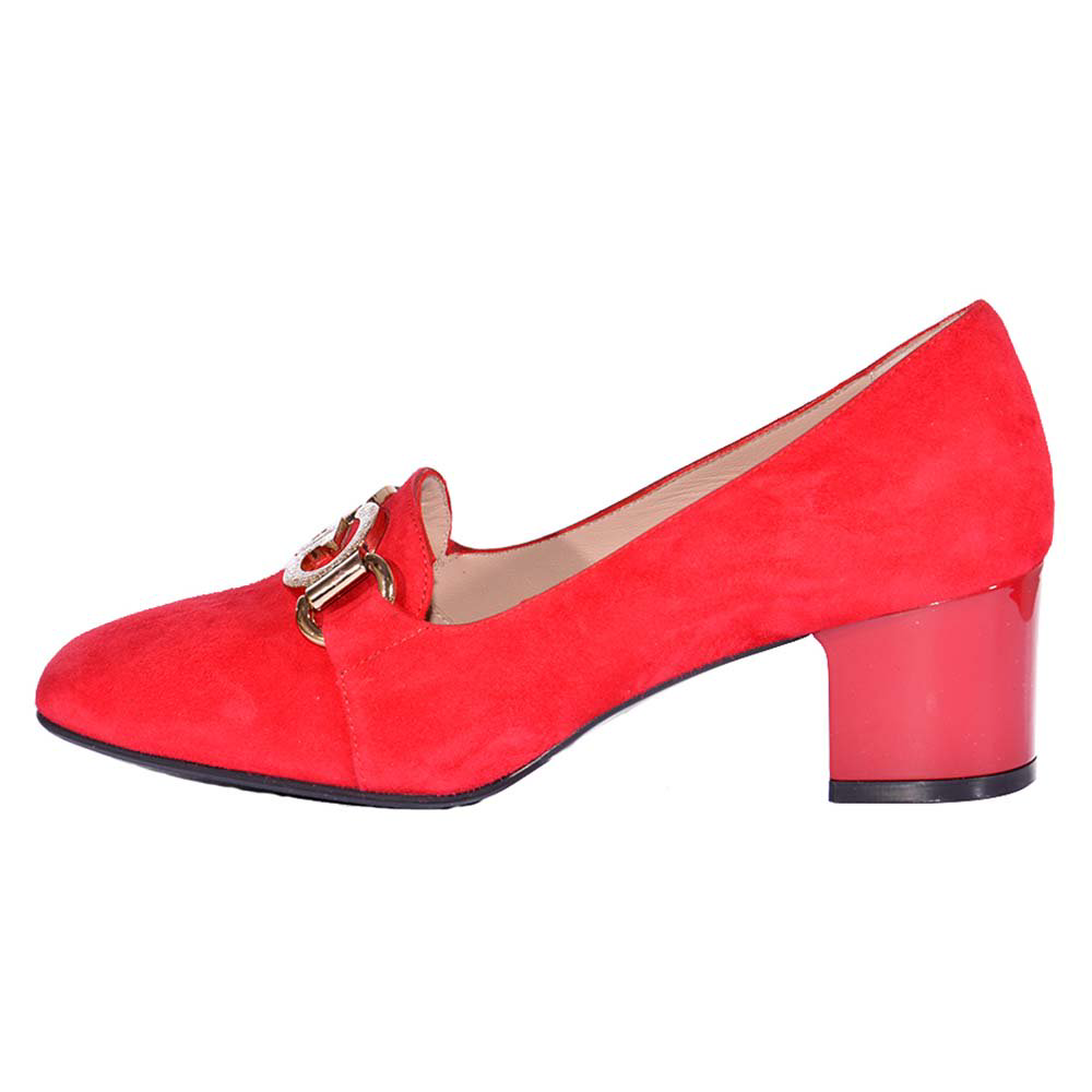 Туфли Giannini Ilari Camoscio rosso 5265 red 36,5