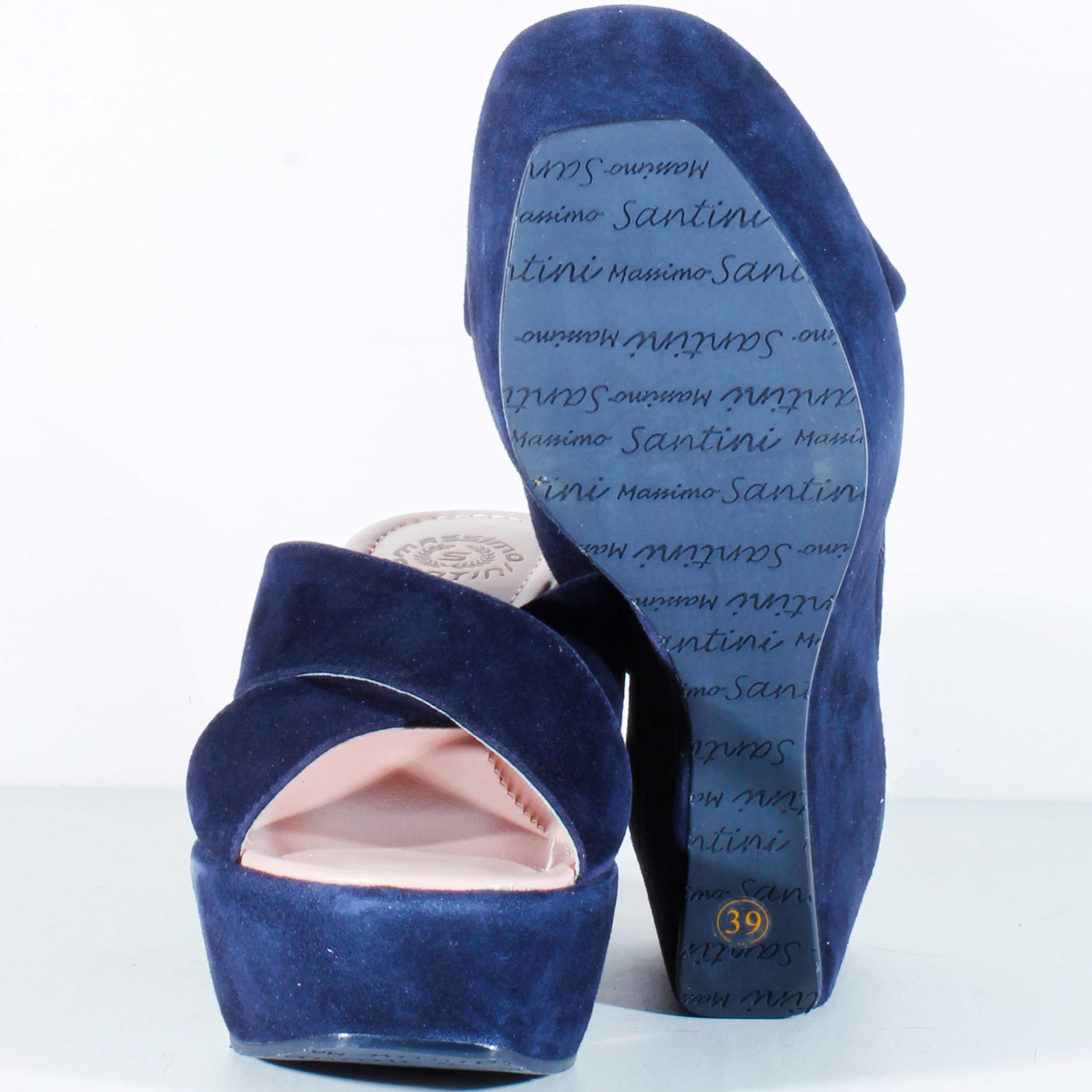 Босоножки Massimo Santini Suede navy 40 купить,NaN