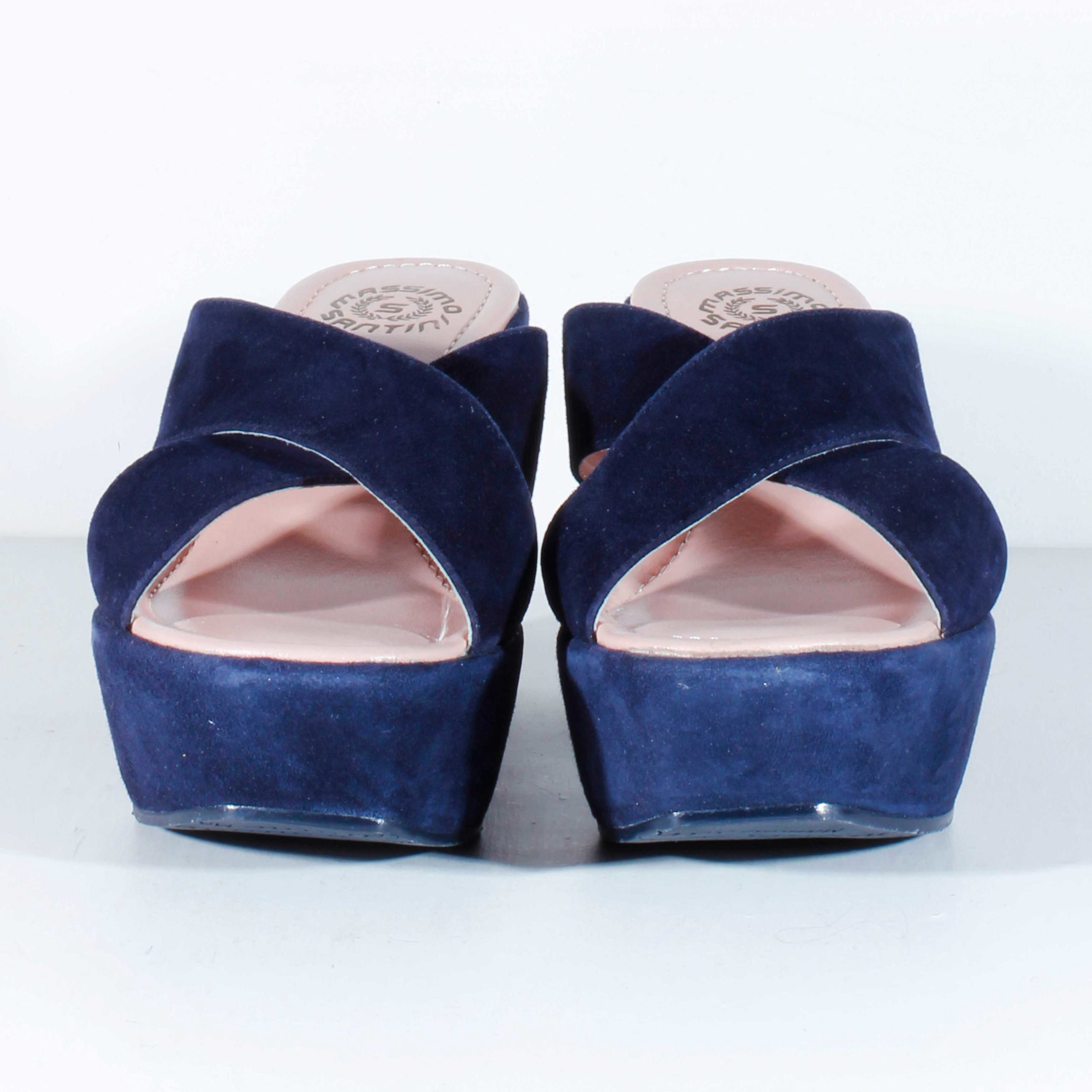 Босоножки Massimo Santini Suede navy 40 купить,NaN