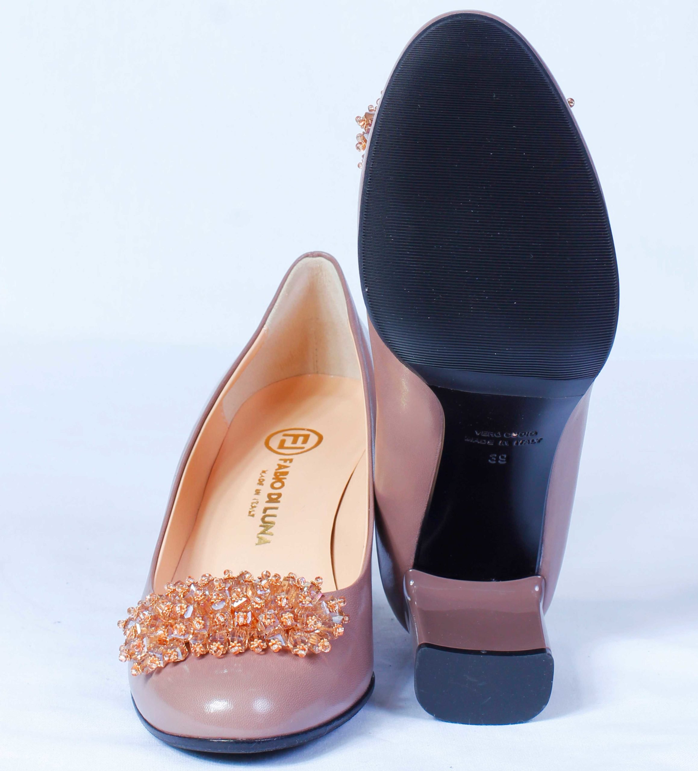 Туфли Fabio Di Luna Alaska Tortora Tacco 60 TC brown 39 купить,0