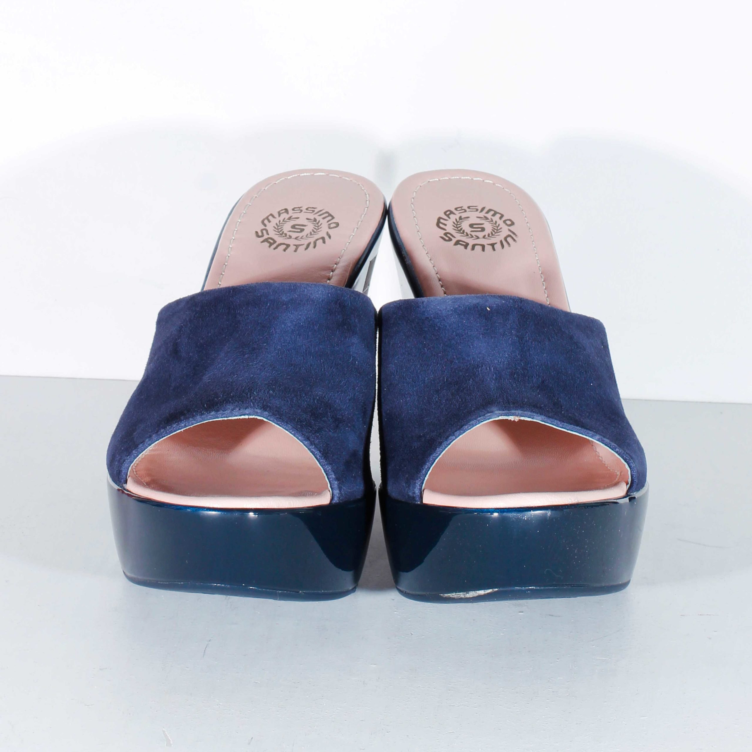 Босоножки Massimo Santini Suede navy 40 купить,NaN