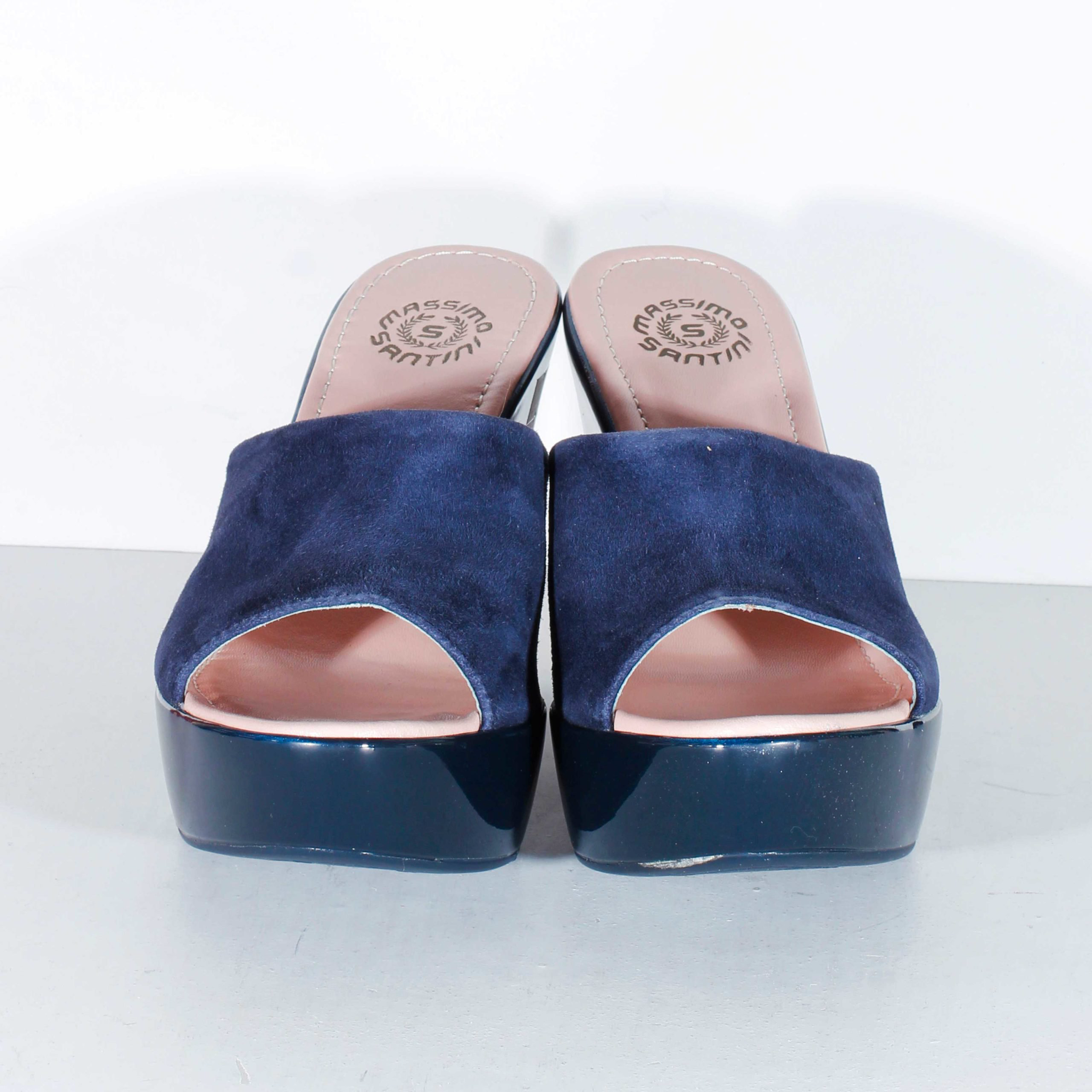 Босоножки Massimo Santini Suede navy 40 купить,NaN
